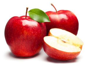 "Red Apples on white. This file is cleaned, retouched and contains"